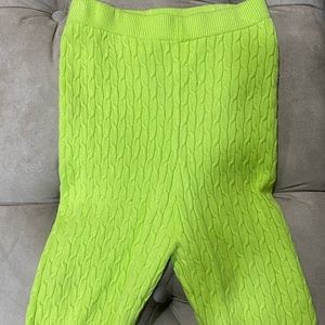 Green biker shorts